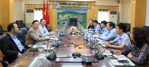 Làm việc, hợp tác với Trường Đại học Lâm nghiệp